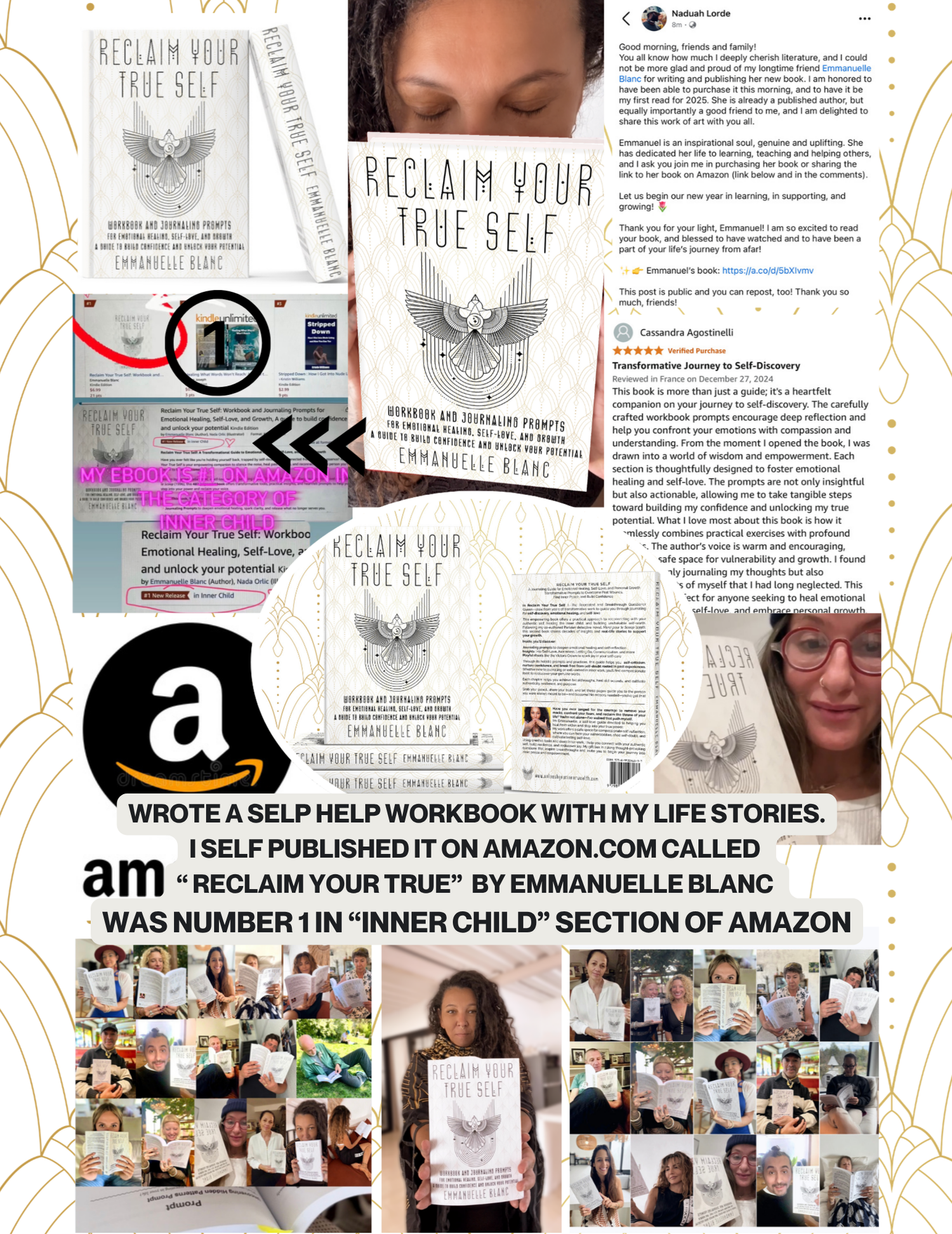 Emmanuelle Blanc Reclaim Your True Self workbook on amazon