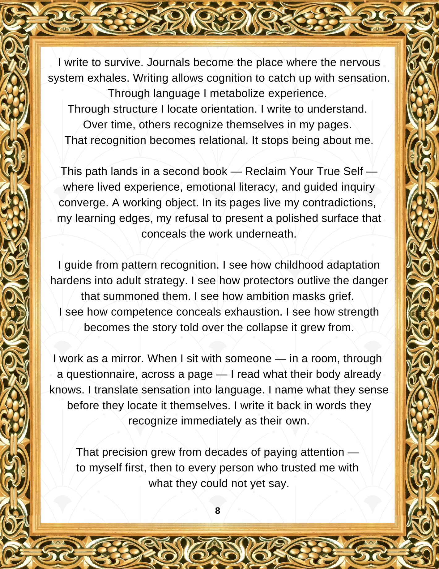 Identity clarity and mirror work — Who Am I by Emmanuelle Blanc
