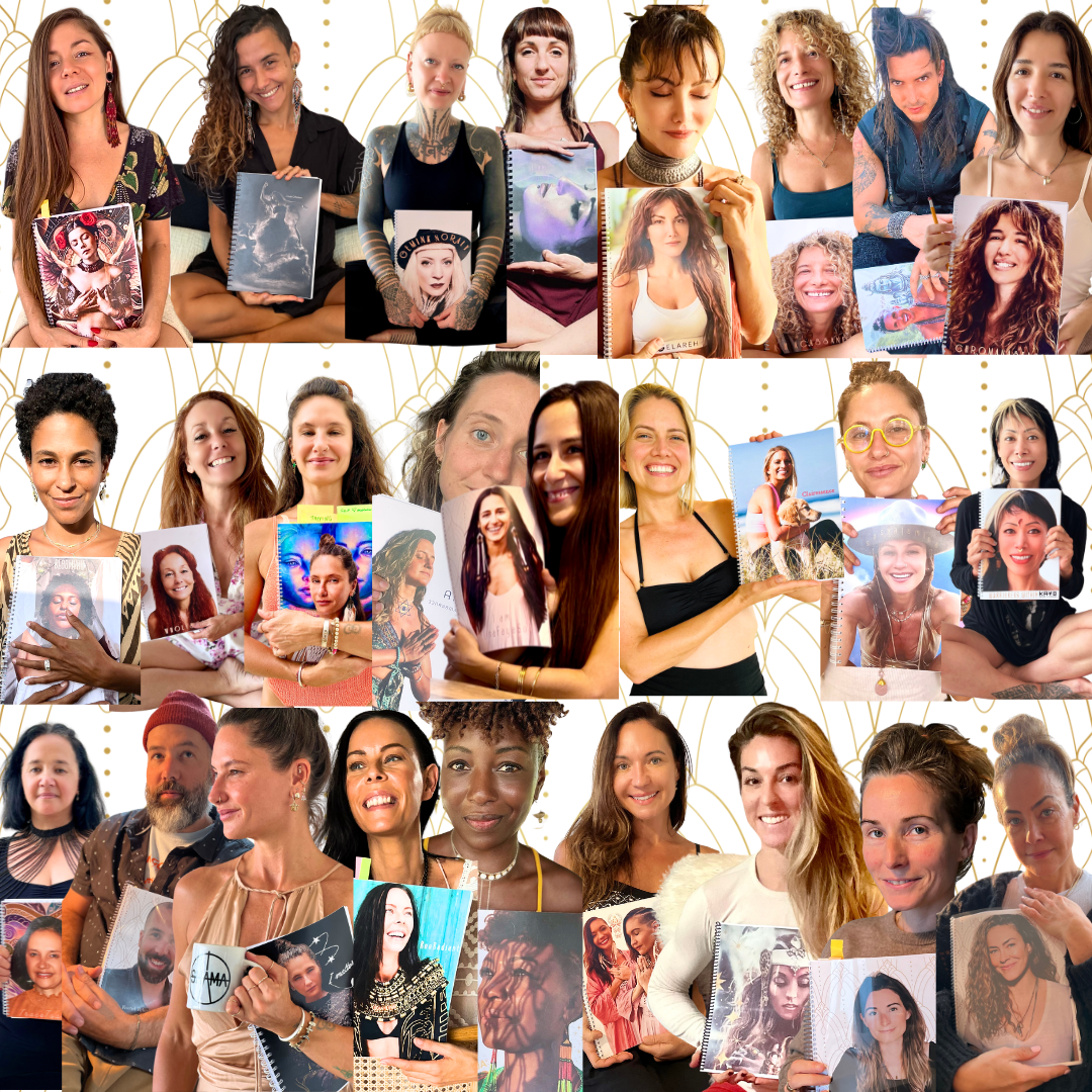 CLIENTS HOLDING THEIR OWN JOURNALS FOR UNLEASH YOUR INNER WEALTH BY EMMANUELLE BLANC