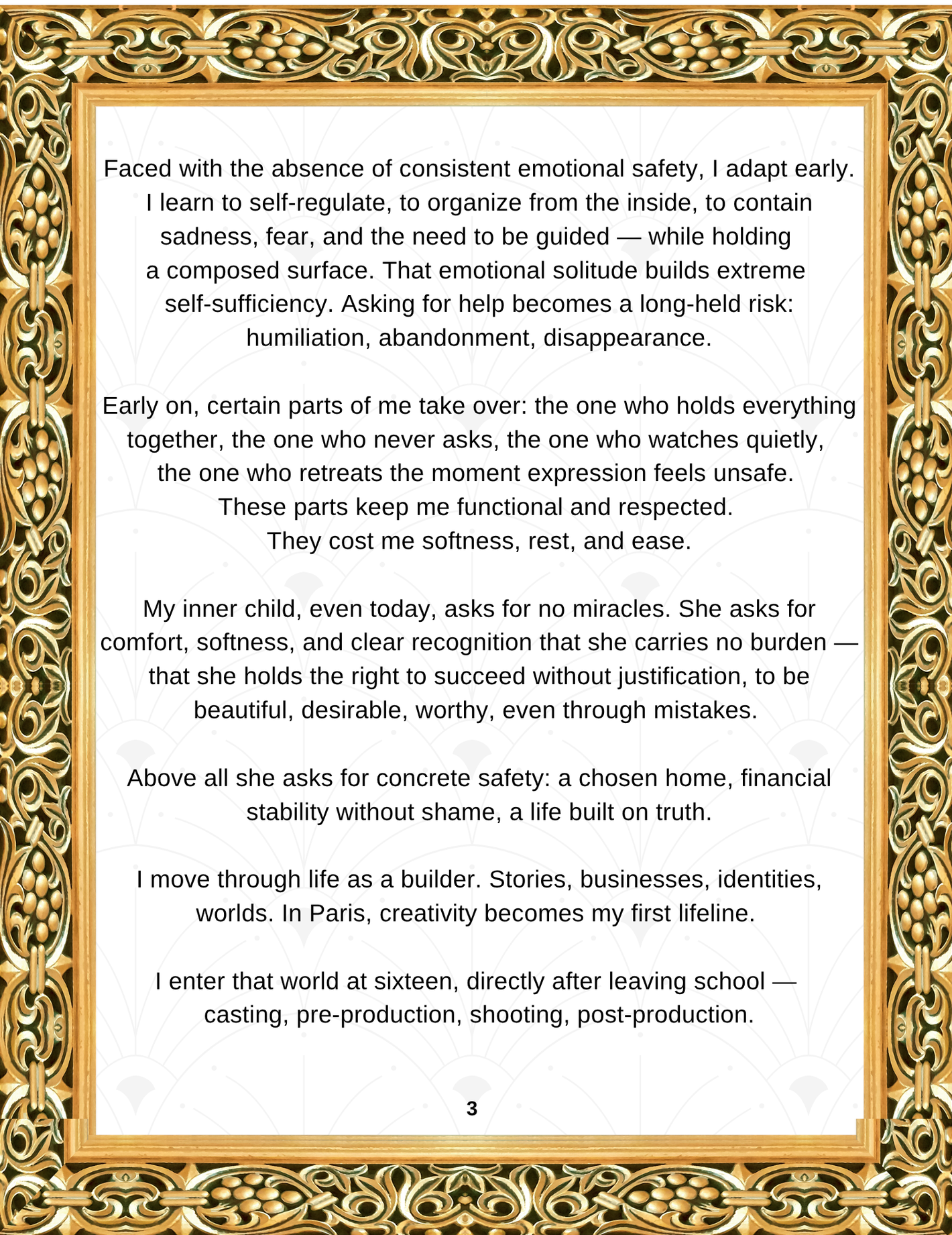 Self-abandonment and identity patterns — Who Am I by Emmanuelle Blanc