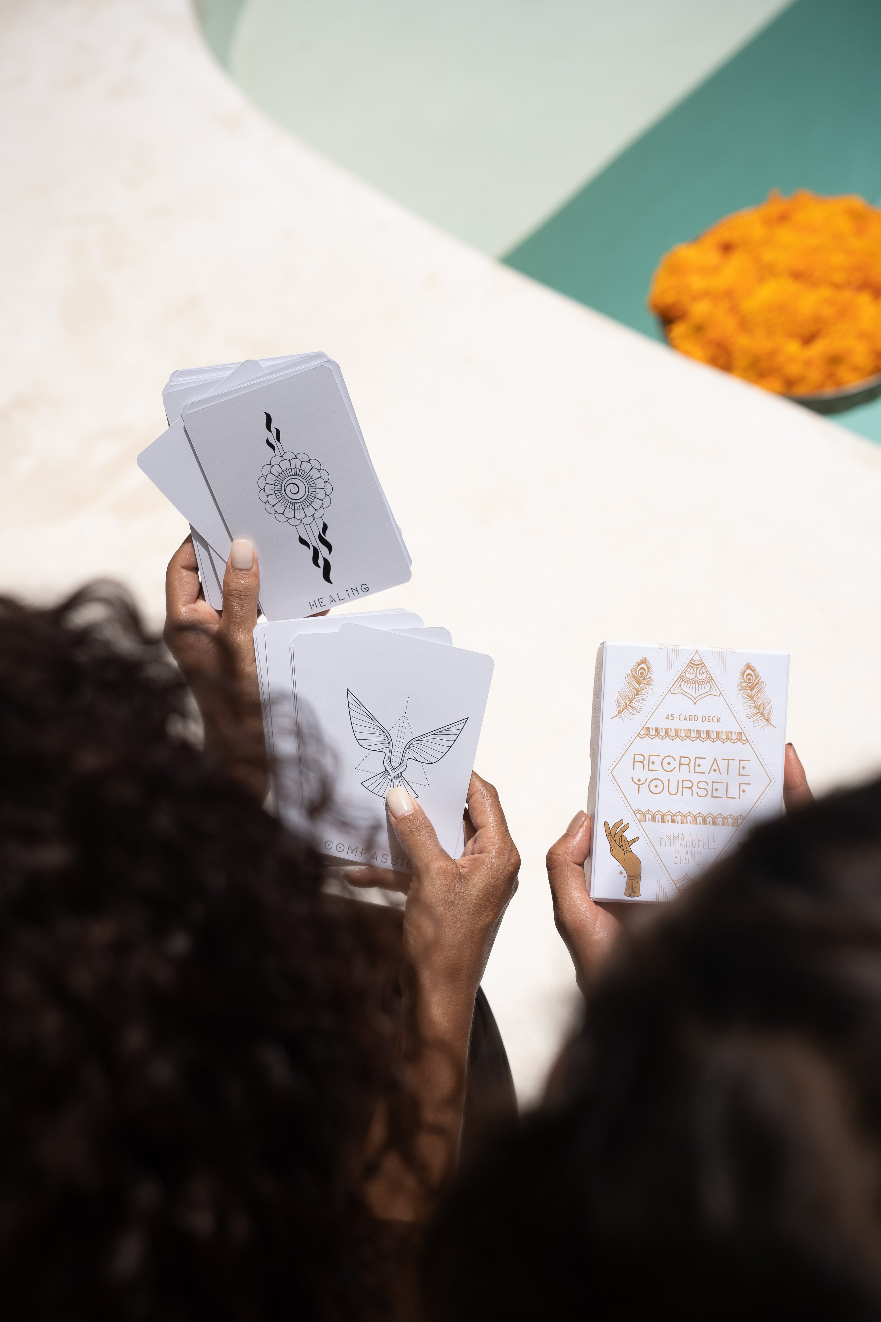 The Recreate Yourself 45-card deck is an essentials all-in-one tool for personal growth and self-discovery for those who want to embark on a transformative journey.